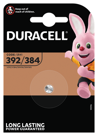 Duracell 392/384 Silver knappcell 10x1-p